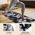 thumbnail image 4 of Pioneer Flower Floral Print Pattern Hot Yoga Mat Towel Non Slip for Hot Yoga - Quick-Drying Yoga Mat Cover with 4 Corner Pockets with Travel Bag - Hot Yoga Towel Non Slip 74"x26", 4 of 6