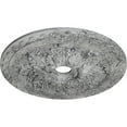 thumbnail image 3 of Ekena Millwork 23 5/8"OD x 3"ID x 2"P Bordeaux Deluxe Ceiling Medallion (Fits Canopies up to 4"), Hand-Painted Ultra Pure White Crackle, 3 of 6