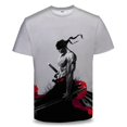 thumbnail image 1 of Brad One Piece Anime Camiseta Manga Corta Unisex Moda Cosplay Luffy Zoro Robin Casual Suelta Camisa Talla 3 Gao Jiahui unisex, 1 of 2