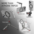 thumbnail image 4 of Soporte de Trípode para Teléfono de Bolsillo Magnético con Gancho Correa de Soporte para Teléfono Plegable para Android/para, 4 of 5