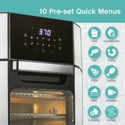 West Bend XL Digital Air Fryer Oven with 10 Presets and 6 Functions, 12.6 Qt Capacity, in Black (AFWB12BK13)