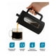 thumbnail image 2 of Cafetera Xtellar Prensa Francesa de Vidrio 1 L. Embolo de Acero Inoxidable, con Cubierta Antideslizante, Diseño Moderno, para Cafe o Infusiones color negro, 2 of 5