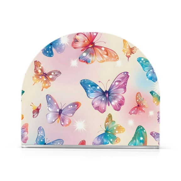 joogoo Acrylic Napkin Holder Table Kitchen Paper Tissue Organization Butterfly in Shiny