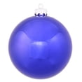 thumbnail image 1 of Boule de Noël Incassable Percée Résistante aux UV Cobalt Brillant 8 Pouces (200mm), 1 of 3