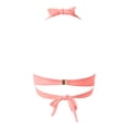 thumbnail image 5 of Crisscross Front Halter Bikini Top with Push-Up Lift and Soft Padding, Awesome For Beach Vacations Pool Parties Watermelon Red L, 5 of 5