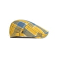 thumbnail image 4 of WITHMOONS Adjustable Colorful Plaid Flat Cap Newsboy Cabbie Gatsby Golf Beret Hat YZ30109 (Yellow), 4 of 7