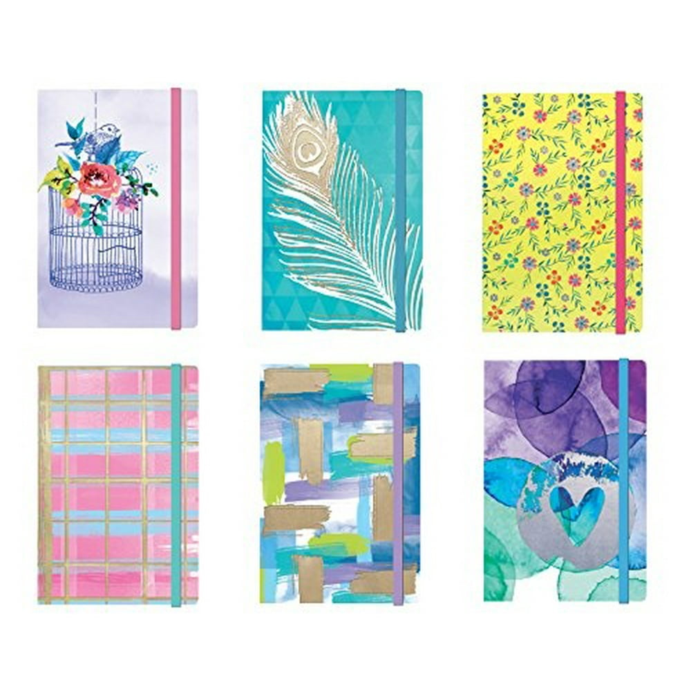 Personal Notepad Set Stationery (6 Notepads Total) w/ Elastic Band 5.