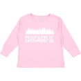 thumbnail image 3 of Inktastic Chicago Illinois Skyline IL Cities Boys or Girls Long Sleeve Toddler T-Shirt, 3 of 5