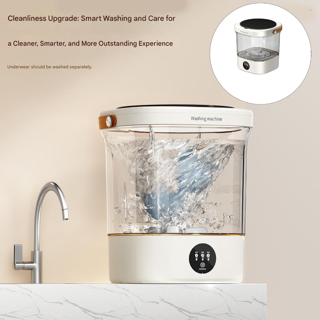 12L Washing Machine Travel Portable Socks Underwear Panties Clothe Washer Machine with Rotation Dryer Apartments