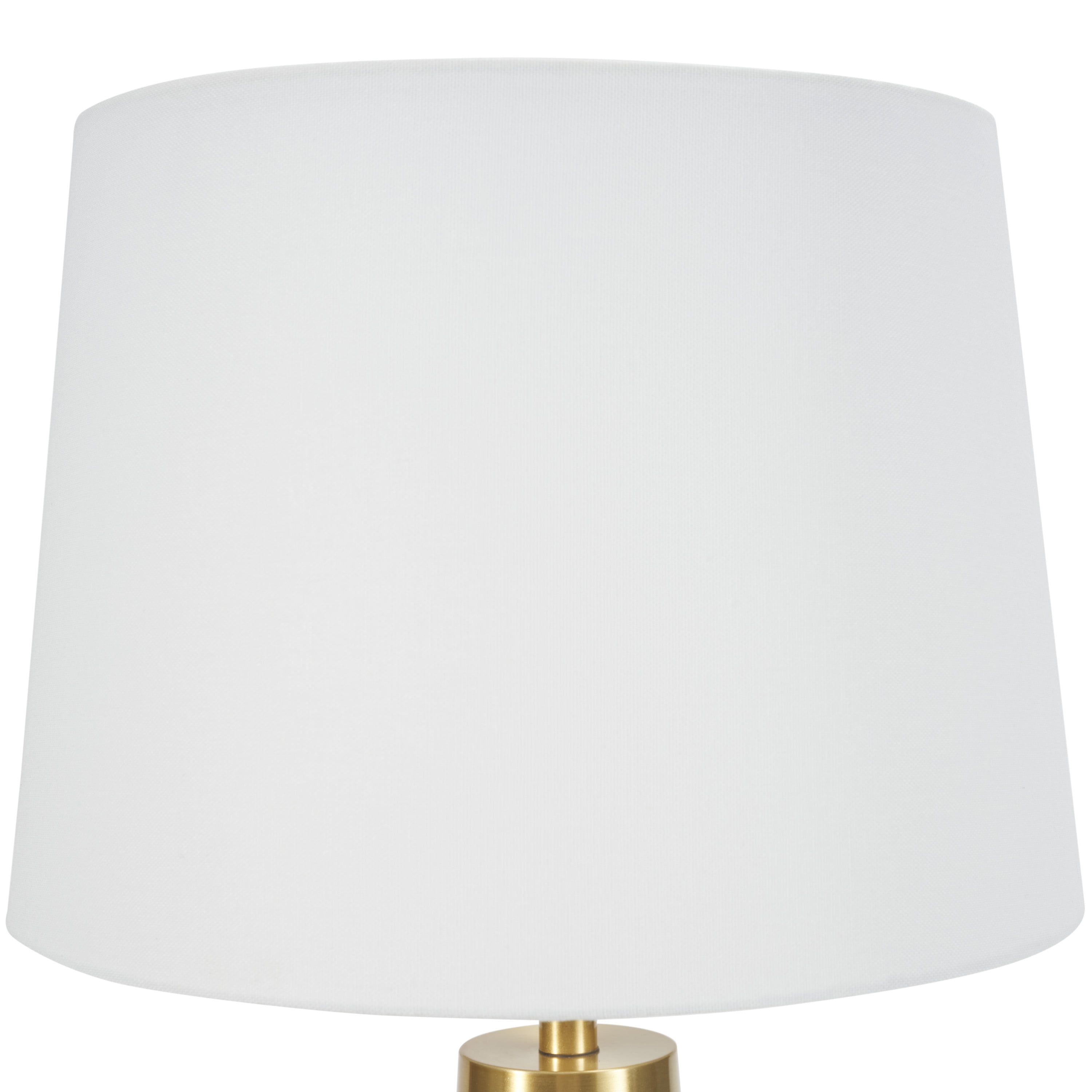 Nourison 29"  Elegant White/Gold Terrazzo Table Lamp, Contemporary, Modern, Glam for Bedroom, Living Room, Office, End Table, Coffee Table