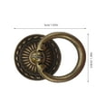 thumbnail image 3 of LOLIPPYY 10pcs Drawer Handles For Dresser: Copper Drawer Pull Handles - Ring Knobs For Cabinets Dressers & Wardrobes - Decorative Furniture Hardware, 3 of 7