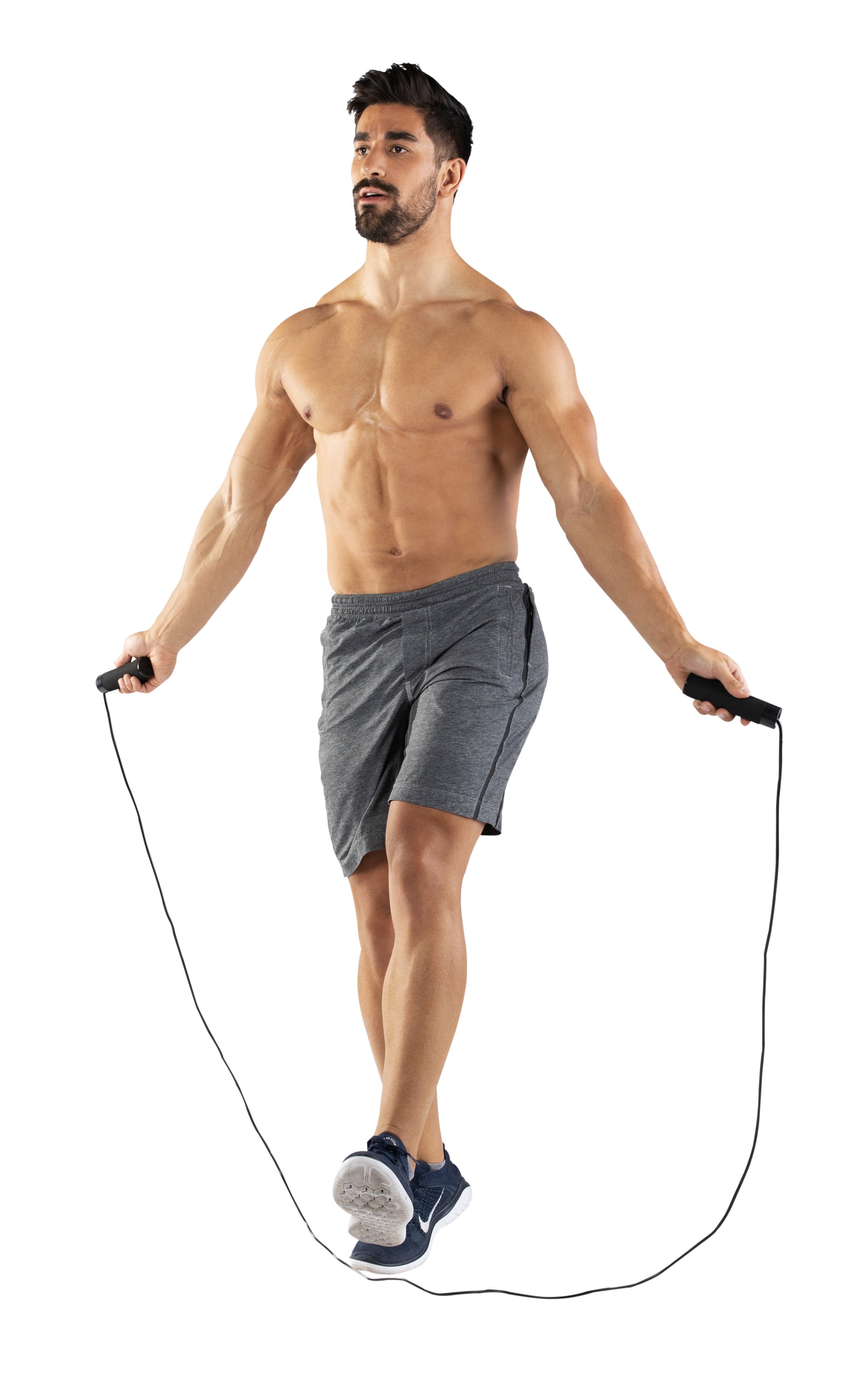 Skipping Rope with Foam Grip Adjustable length Aerobic Exercise for the Home Gym 