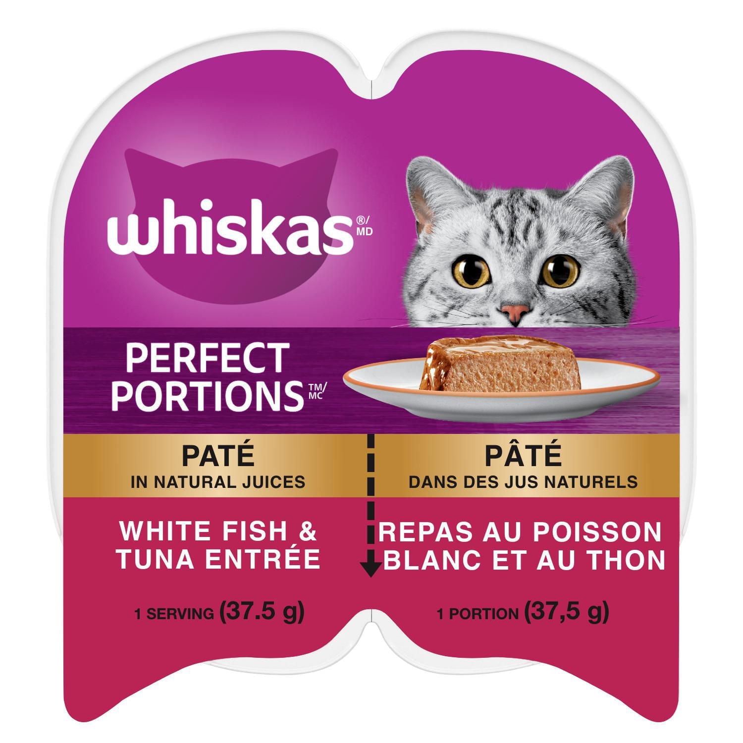 Whiskas Perfect Portions Whitefish & Tuna Paté Wet Cat Food