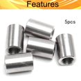 thumbnail image 4 of HUGFEGWE M14x20x30mm 5PCS Round Connector Nuts Threaded Sleeve Rod Coupling Nut for Connect Two Threaded Shafts CJB91-25833, 4 of 6