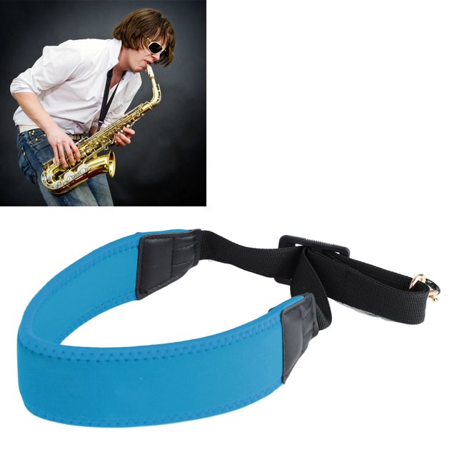Sax Shoulder Strap Length Adjustable Nylon Metal Saxophone Single Shoulder Harness Replacement Instrument Straps