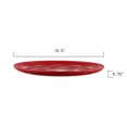 thumbnail image 3 of Mainstays 10.5 Inch Round Plastic Etched Strawberry Plate, Red, 3 of 6