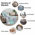 thumbnail image 6 of Throw Blanket for Couch Teal Grey Coral Soft Fleece Flannel Blankets Cozy Lightweight Blanket for Home Sofa Living Room Ocean Marine Life Bed Throws 40" x 60", 6 of 9