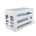 thumbnail image 1 of Dispensador De Huevos Con Capacidad Para 60 Huevos, Almacenamiento De Huevos De Diseño, Bandeja Ahorradora De Espacio De 4 Niveles, Material PP De Primera , Blanco,, 1 of 7
