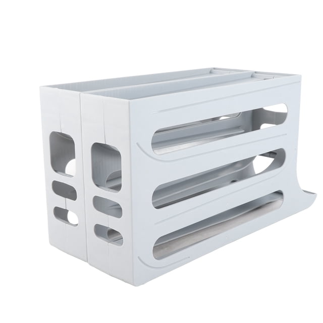 Dispensador De Huevos Con Capacidad Para 60 Huevos, Almacenamiento De Huevos De Diseño, Bandeja Ahorradora De Espacio De 4 Niveles, Material PP De Primera , Blanco,