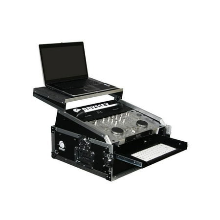 UPC: 0807822025712 | Odyssey DJ Flight Glide Style Combo Rack Case with 10U Top Slat and 2U Vertical