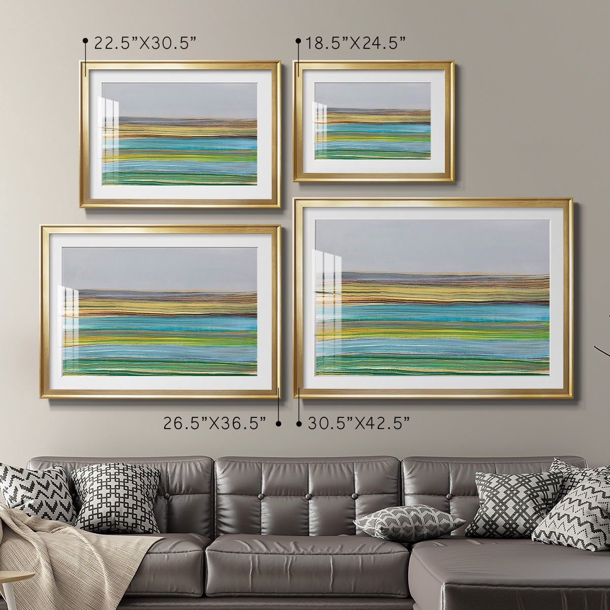 Parallel Striae I Premium Framed Print - Ready to Hang