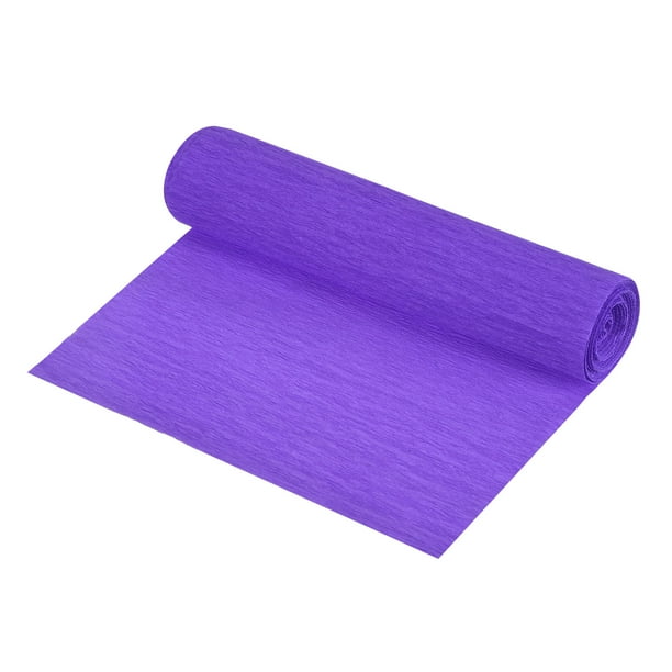 Rollo de Papel Crepé Uxcell Decoración de Papel Crepé 8.3 pies L 5.9 pulgadas W, Morado