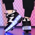 thumbnail image 6 of Kids Roller Skates Light up Shoes with Wheels Shoes LED USB Charging Roller Sneakers for Girls Boys Birthday Christmas Gift, 6 of 11