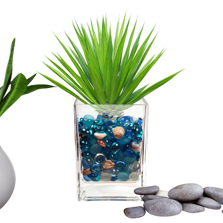 Decorative Flat Glass Marbles 28-32mm Rock Vase Filler, 30 Pcs - Bed Bath &  Beyond - 36277820