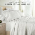 thumbnail image 4 of Noble Linens 4 Piece 300TC Cotton Printed Sheets, Romantic Vines Eucalyptus, King, 4 of 10