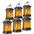thumbnail image 1 of Farol solar KOOPER, paquete de 6, impermeable, efecto llama parpadeante, 1 of 7