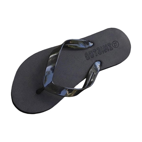 Black Sandals For Women Flat Thong Sandals Rubber Sole Waterproof Lightweight Comfortable Spring And Summer Casual Beach Outdoor Walking Shoes Size 40