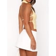 thumbnail image 5 of Women Y2k Satin Halter Tops Open Back Crop Tank Tops Y2K Sleeveless Shirts Summer Going Out Tops, 5 of 6