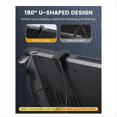 thumbnail image 2 of Adaptador TC A TC en Ángulo de 180 Grados, Conector en Forma de U, PD 100 W/10 Gbps, Extensor Tipo C de 180°., 2 of 6