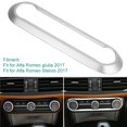 thumbnail image 3 of Car Central Air-Conditioning Adjustment Frame Decoration Sticker ABS Plating Is Suitable For Stelvio 2017, Giulia 2017, 3 of 8