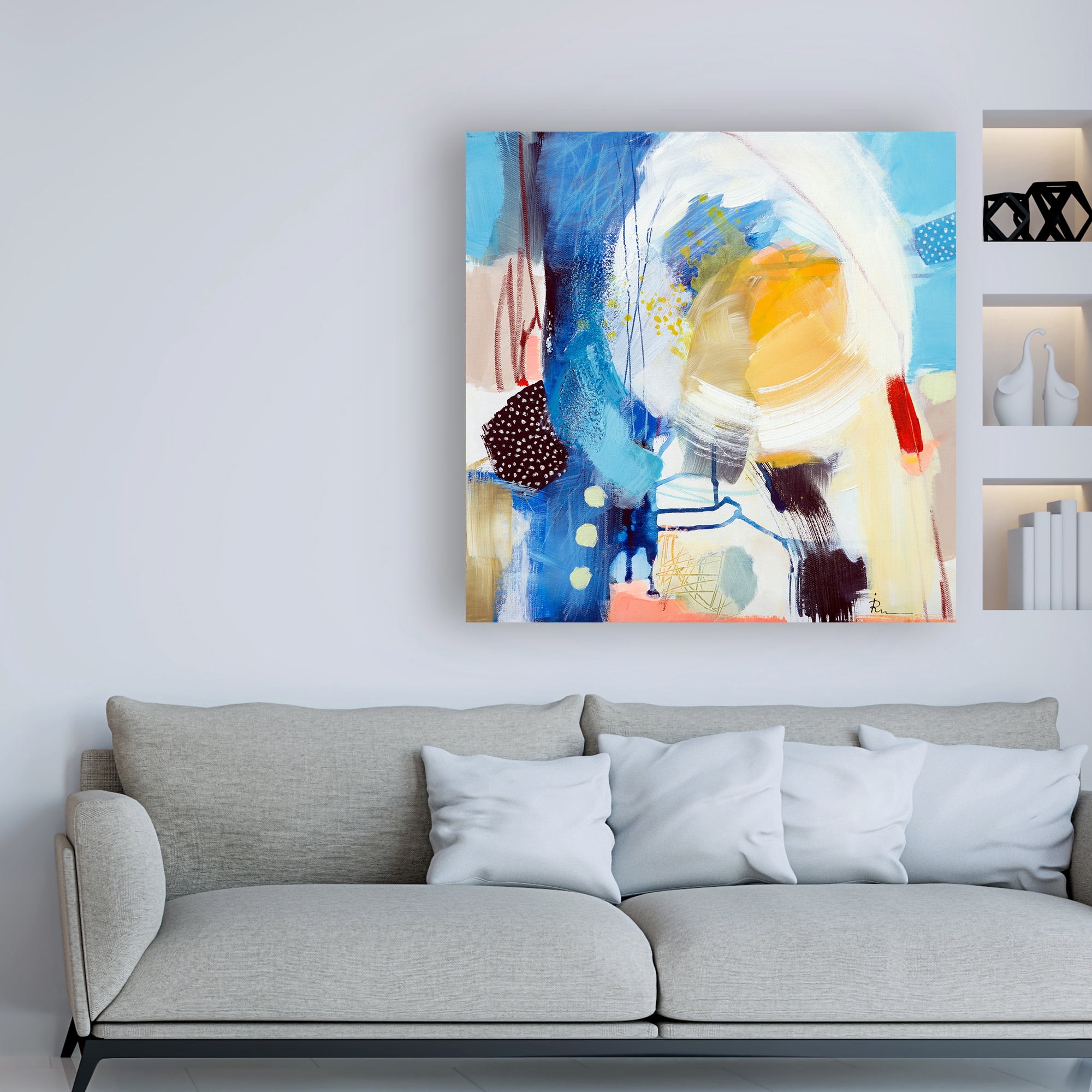 Trademark Fine Art 'Ira Ivanov Paint Expression Study 7' Canvas Art by Ira Ivanov