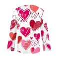 thumbnail image 5 of asdoklhq Vintage Valentine's Day T-Shirts for Women Women's V-neck Printed Button Long Sleeved Shirt T-shirt Multicolor L, 5 of 5