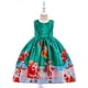 thumbnail image 5 of Vestido infantil Ropa navideña Mono estampado para niña Vestido de princesa, 5 of 5