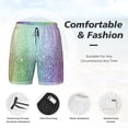thumbnail image 5 of Haiem Beautiful Glitter Men'S Quick-Dry Swim Trunks: Comfortable Beach Shorts With Mesh Lining And Pockets - Ideal For Swimming And Sunbathing Medium, 5 of 9