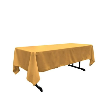 

TCpop60x144-GoldP14 Polyester Poplin Rectangular Tablecloth Gold - 60 x 144 in.