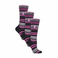 thumbnail image 1 of 3 Pairs Ultra Lite Ladies Ski Socks | Heat Holders | Womens Funky Patterned Striped Knee High Socks, 1 of 2