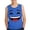 Blue, variant on Girls Smiley Face Tank Top Soft Stretchy Polyester Spandex Sleeveless Crew Neck Retro Graphic Tee Youth Summer Tops Casual Play Shirt Ages 3-14 Red,Size 6 T