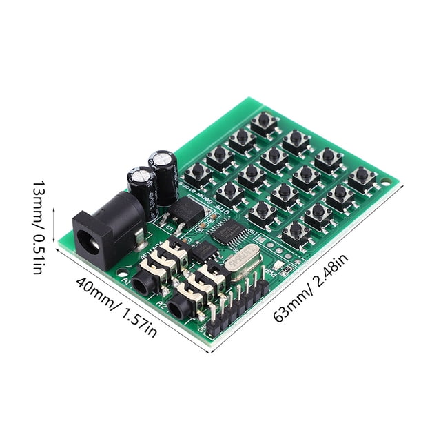 Ae11A04 DTMF Placa Generadora De Módulo Esp32 Placa Transmisora De Codificación Dual De Voz 5 ~ 24 V CC
