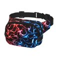 thumbnail image 2 of Easygdp Red And Blue Lightning Fanny Packs para Mujeres y Hombres, Bolsa de Cinturón, Bolsos de Cruz para Trabajo/Correr/Senderismo, 2 of 9
