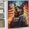 thumbnail image 5 of Animal Guardian America 4 Piece Shower Curtain Sets, with Non-Slip Rugs, Toilet Lid Cover And Bath Mat, for Bathroom Decor Set, 5 of 8