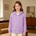 thumbnail image 6 of YunPes Unisex Kids Zip-Up Hoodie Boys & Girls Solid Casual Hooded Jacket Teen Spring Fall Outerwear School Daily Clothes, 6 of 9