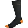 thumbnail image 2 of Sierra Socks Men Contrast Heel & Toe Bamboo Socks (Shoe Size: 6-12, BROWN), 2 of 5