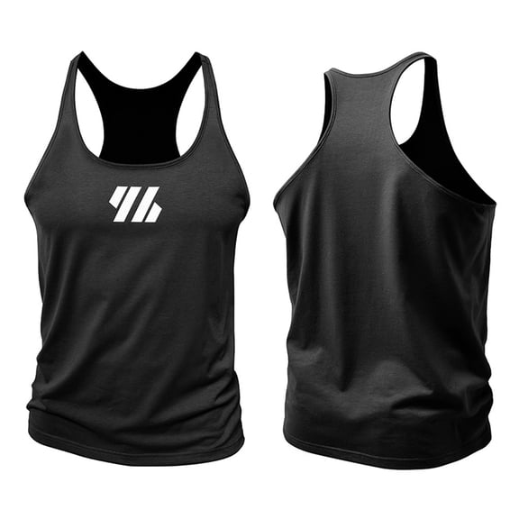 Men'S Gym Workout Tank Tops Stringer Muscle Cut Shirt Quick Dry Athletic Sleeveless T-Shirt Vest Black XL