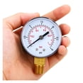 thumbnail image 2 of Dual Scale Mechanical Pressure Gauge For Gas Water Oil Liquid 1/4 BSPT Thread ,Lasting Performance, 2 of 6
