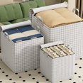thumbnail image 1 of Large Storage Bags for Moving & Clothes - Heavy Duty Reusable Organizer with Reinforced Handles, Double Zipper & Waterproof Design for Travel, College & Home Organization, 1 of 9