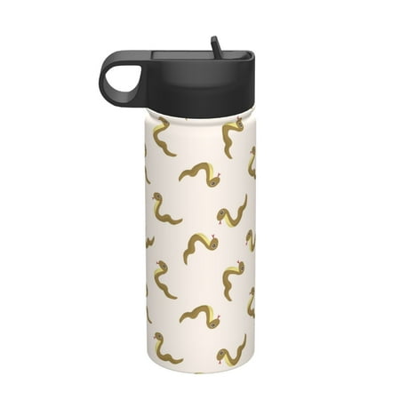 

Tideii Cartoon Snake for 18OZ Insulated Space Bottle Stainless Steel Water Cup with Straw Suitable for Outdoor Sports Unisex